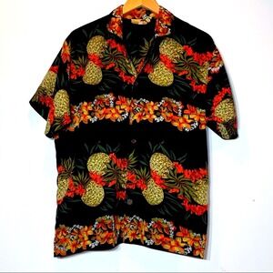 EUC Vintage Ramp Rage Hawaiian Pineapple and Floral Shirt